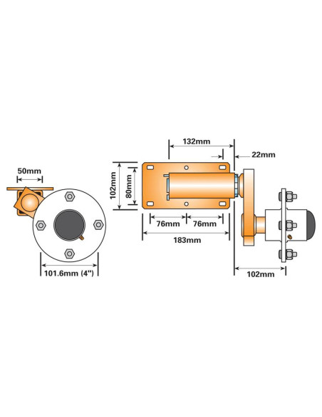 UNIDADES SUSPENSION REMOLQUE-350 KGS