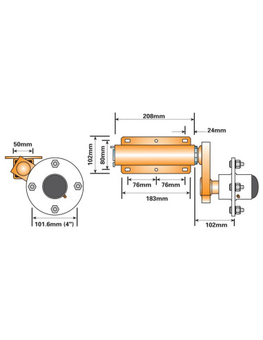 UNIDADES SUSPENSION REMOLQUE-500 KGS