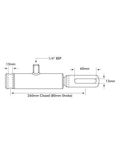 CILINDRO FRENO 20MM X 80