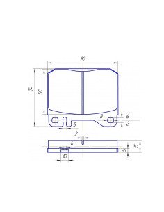 Pastilla de freno. 2