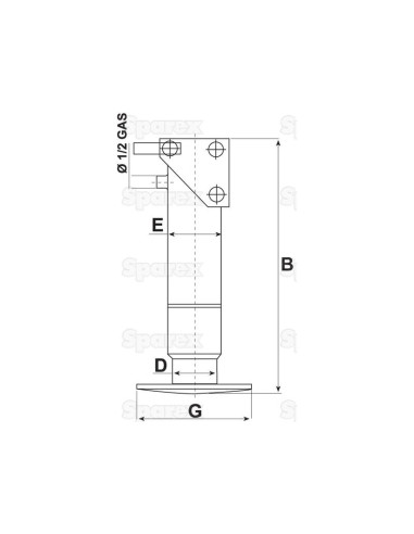 PIE DE REMOLQUE HIDRAULICO 5TON