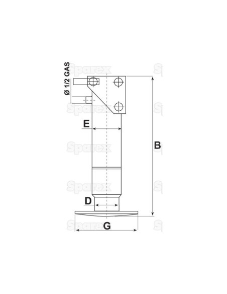 PIE DE REMOLQUE HIDRAULICO 5TON