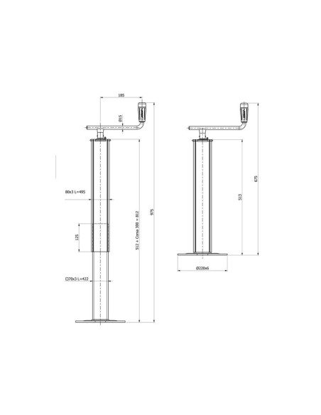Soporte Remolque 1200Kg