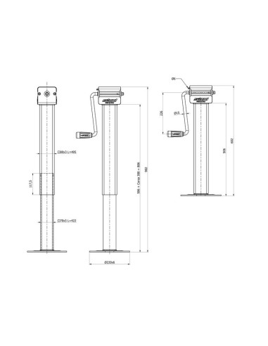 Soporte Remolque 4000Kg