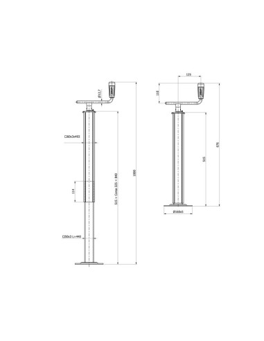 Soporte Remolque 800Kg