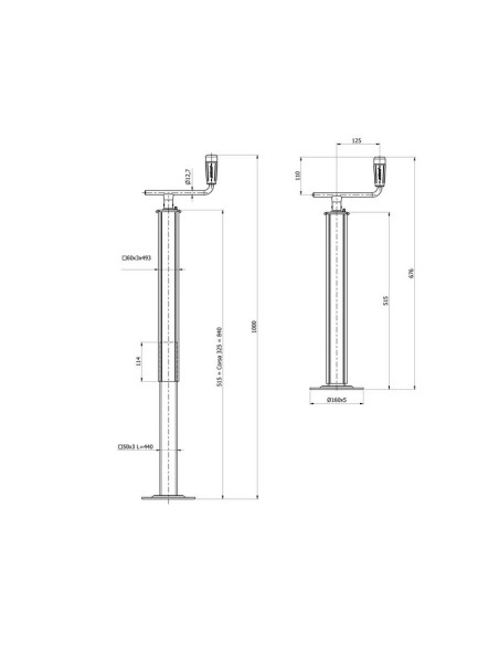 Soporte Remolque 800Kg