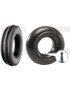 Juego de Neumáticos y Cámaras, 3.50 - 6, 4PR, TR13...