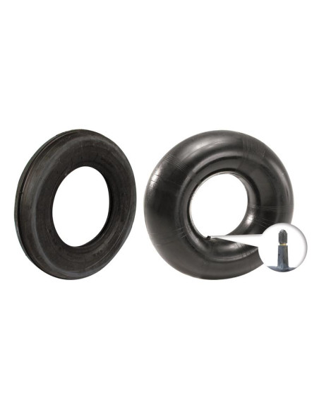 Juego de Neumáticos y Cámaras, 3.50 - 8, 4PR, TR13 Válvula Recta