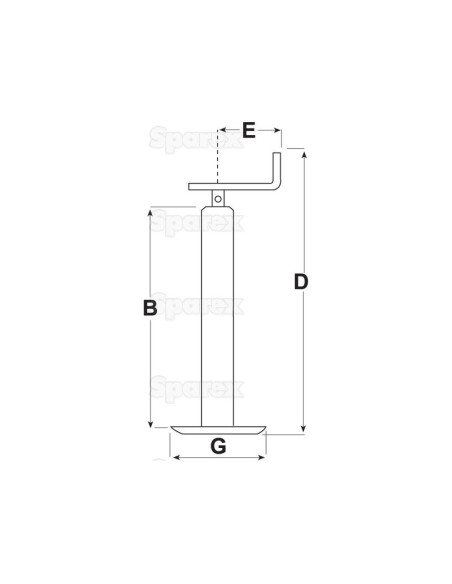 Soporte Remolque 800Kg
