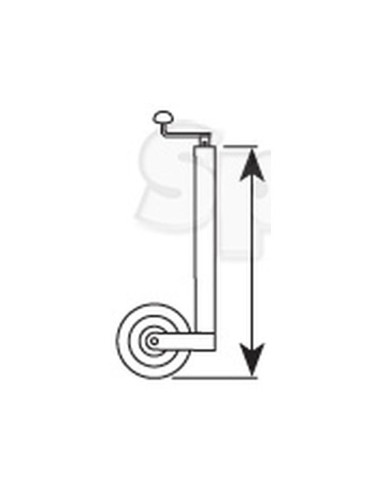 Soporte Remolque Con Rueda - 42mm