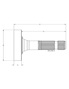 Eje de salida de PTO 2
