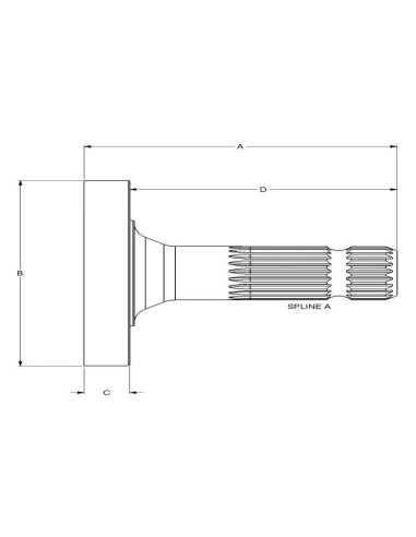 Eje de salida de PTO