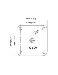 ROKK mini - 60mm Soporte superior cuadrado 2