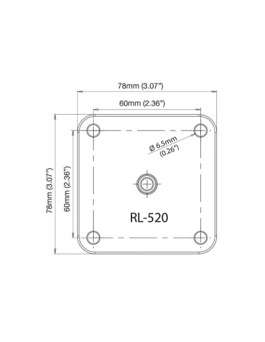 ROKK mini - 60mm Soporte superior cuadrado