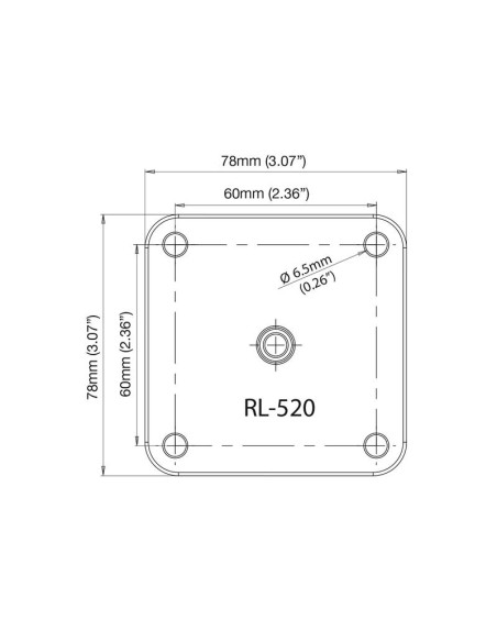 ROKK mini - 60mm Soporte superior cuadrado
