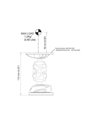ROKK Mini adaptador de base AMPS
