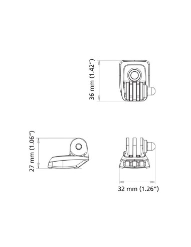 ROKK Mini Gopro y Placa Garmin