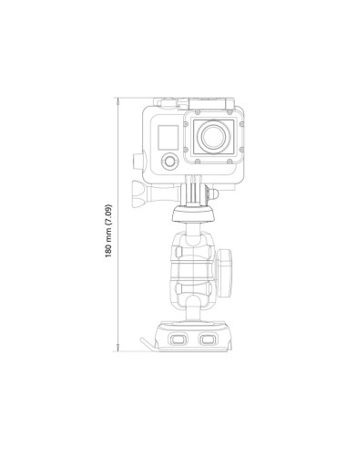 ROKK Mini Gopro y Placa Garmin