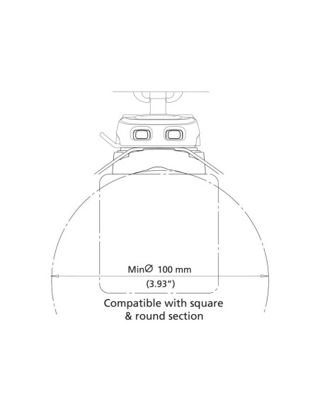 ROKK Mini Soporte Abrazadera Cable