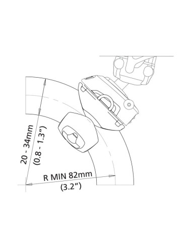 ROKK Mini Soporte Raíl