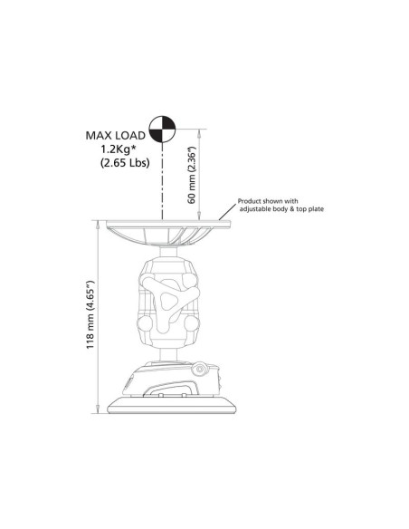 ROKK Mini Soporte Superficie Autoadhesivo
