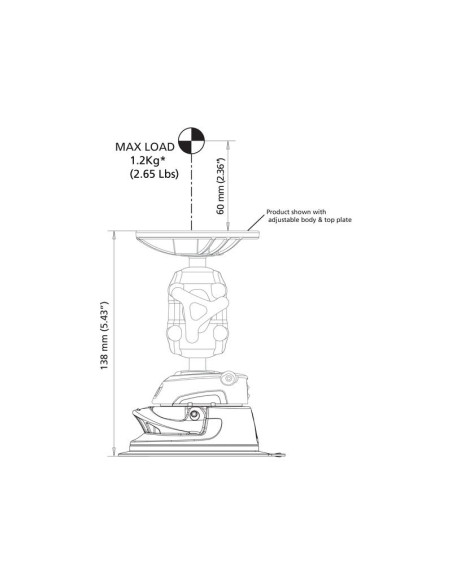 ROKK Mini Soporte Ventosa