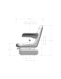 Asiento mediano de suspensión neumática 2