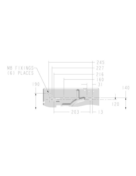 Asiento mediano de suspensión neumática - 12V (Tela)