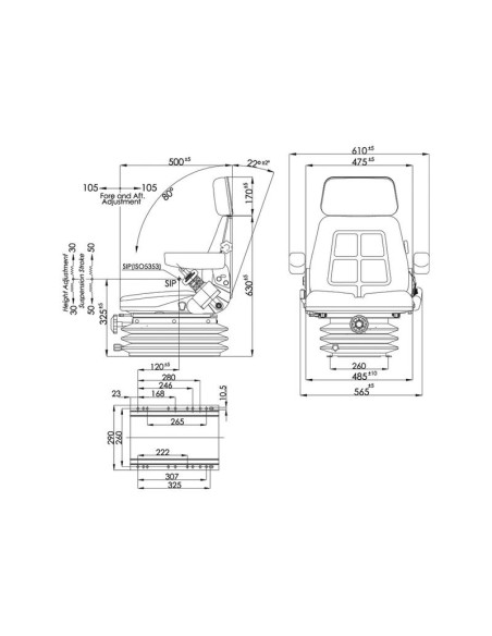 Sparex Conjunto de asiento
