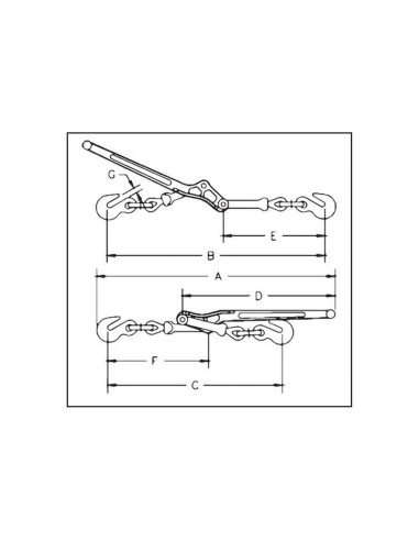 Tensor Lebus® - L150 A-1, Ø de la cadena: 10-13mm