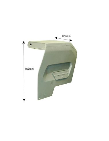 Guardabarros (con caja de herramientas) - Dcho.