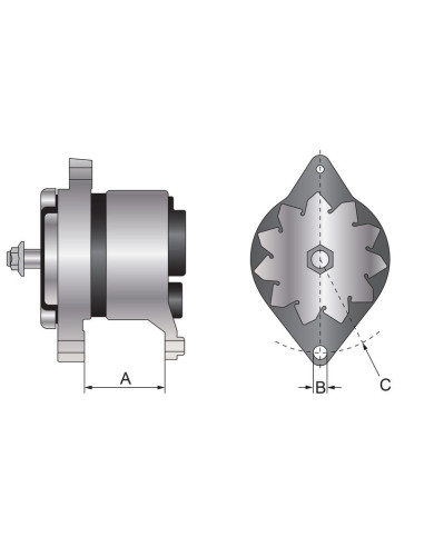 Alternador (Mahle) - 12V, 200 Amperios