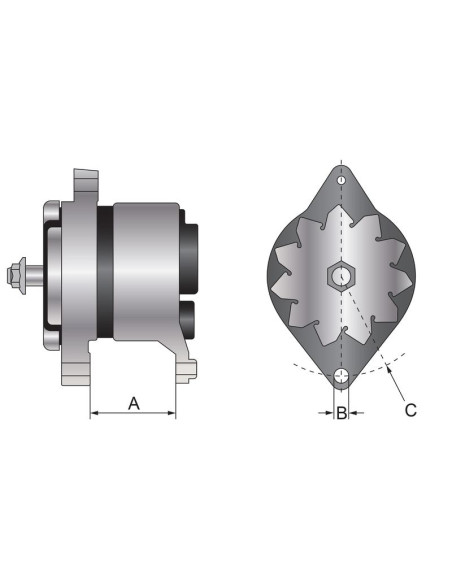 Alternador (Mahle) - 12V, 200 Amperios