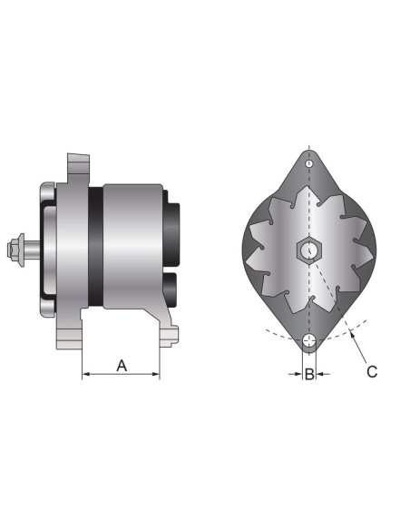 Alternador (Mahle) - 14V, 45 Amperios
