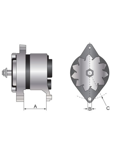 Alternador (Mahle) - 14V, 65 Amperios