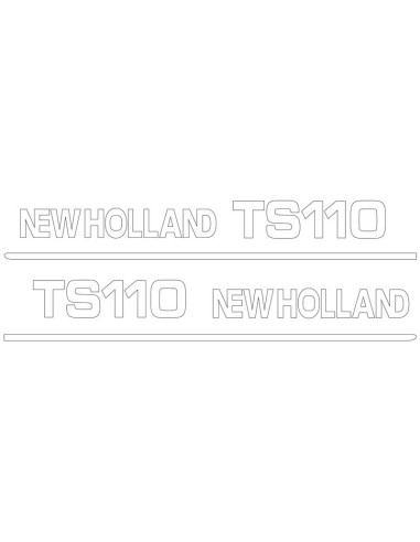 Kit Pegatinas - Ford / New Holland TS110
