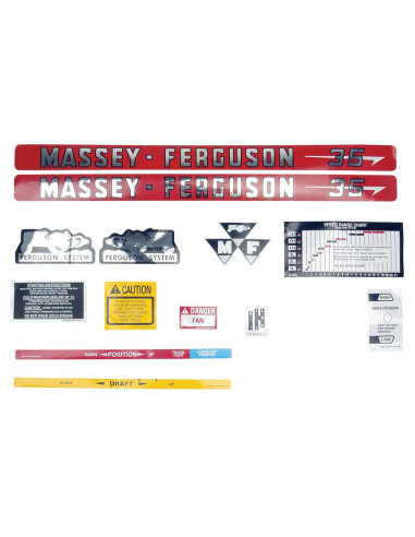 Kit Pegatinas - Massey Ferguson 35