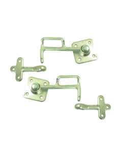 Juego Cierre Puerta Tamaño 1 2 Longitud Gancho 128mm 2