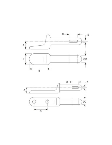 Pasador Cartola Soldar 1/2''
