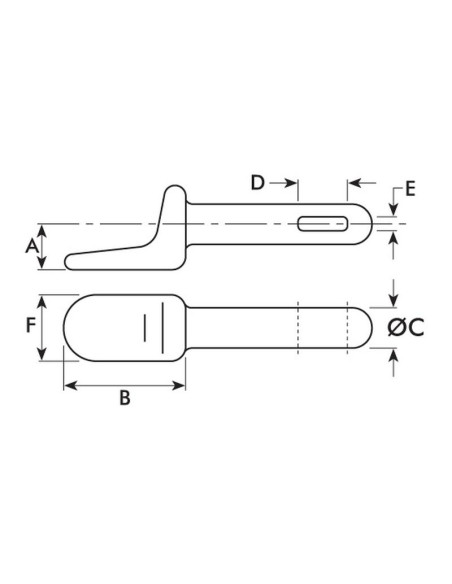 Pasador Cartola Soldar 1/2'' Long