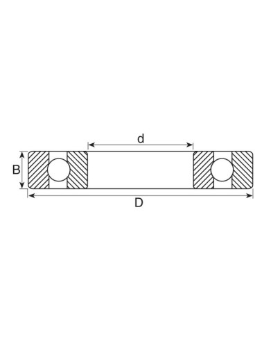 Sparex Rodamiento de Bola (62102RSC3)