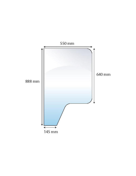 Cristal puerta Dcha/Izda