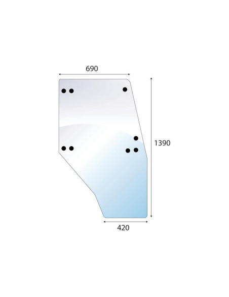 Cristal puerta Dcho.