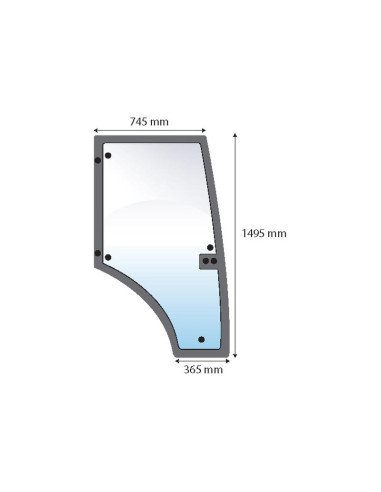 Cristal puerta Dcho.