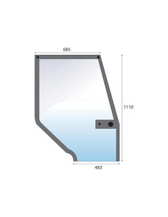 Cristal puerta Dcho. 2