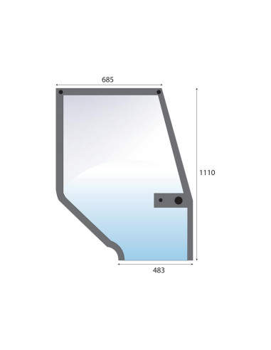 Cristal puerta Dcho.