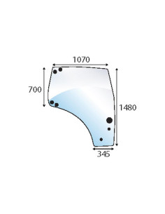 Cristal puerta Dcho. 2