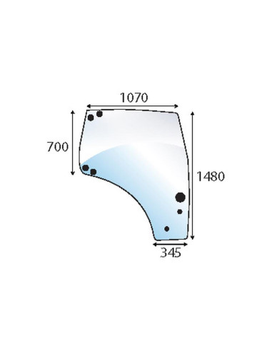 Cristal puerta Dcho.