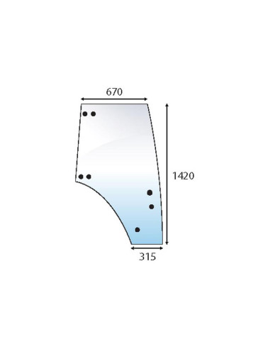 Cristal puerta Dcho.