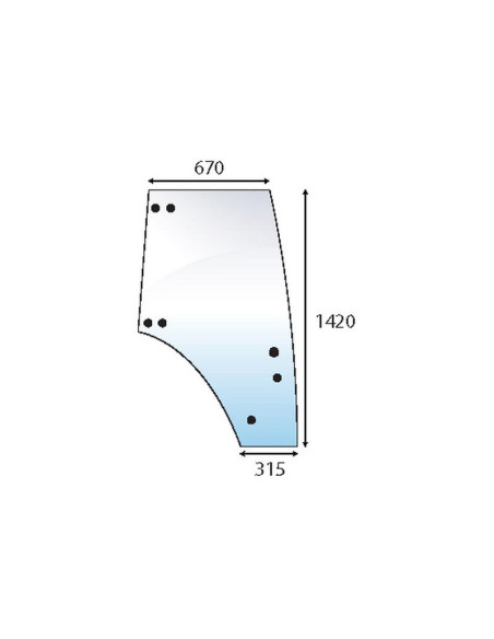 Cristal puerta Dcho.